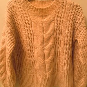a.n.a medium light pink sweater